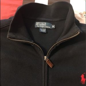 Ralph Lauren full-zip sweater, size medium, blue